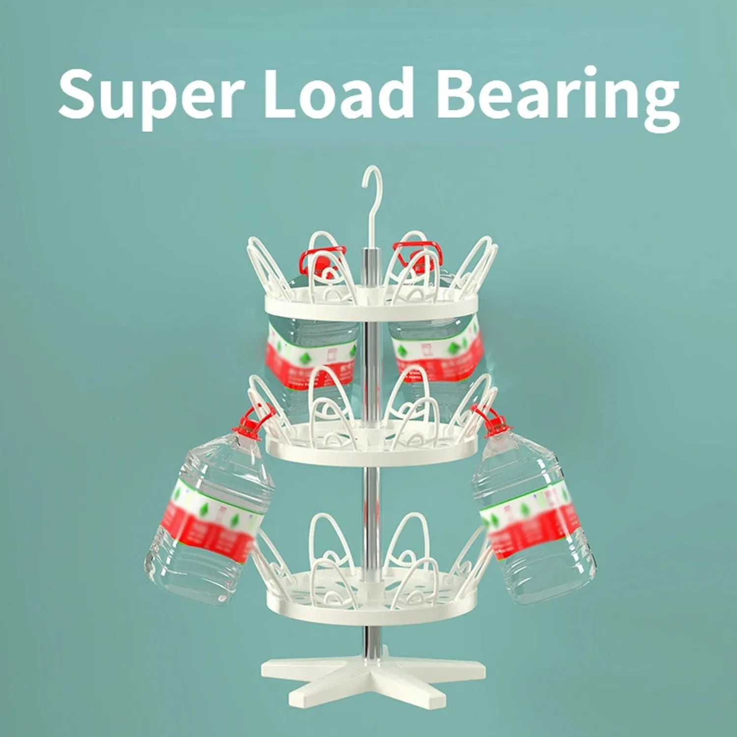 3-Tier Rotating Shoe Rack (1 Pc)