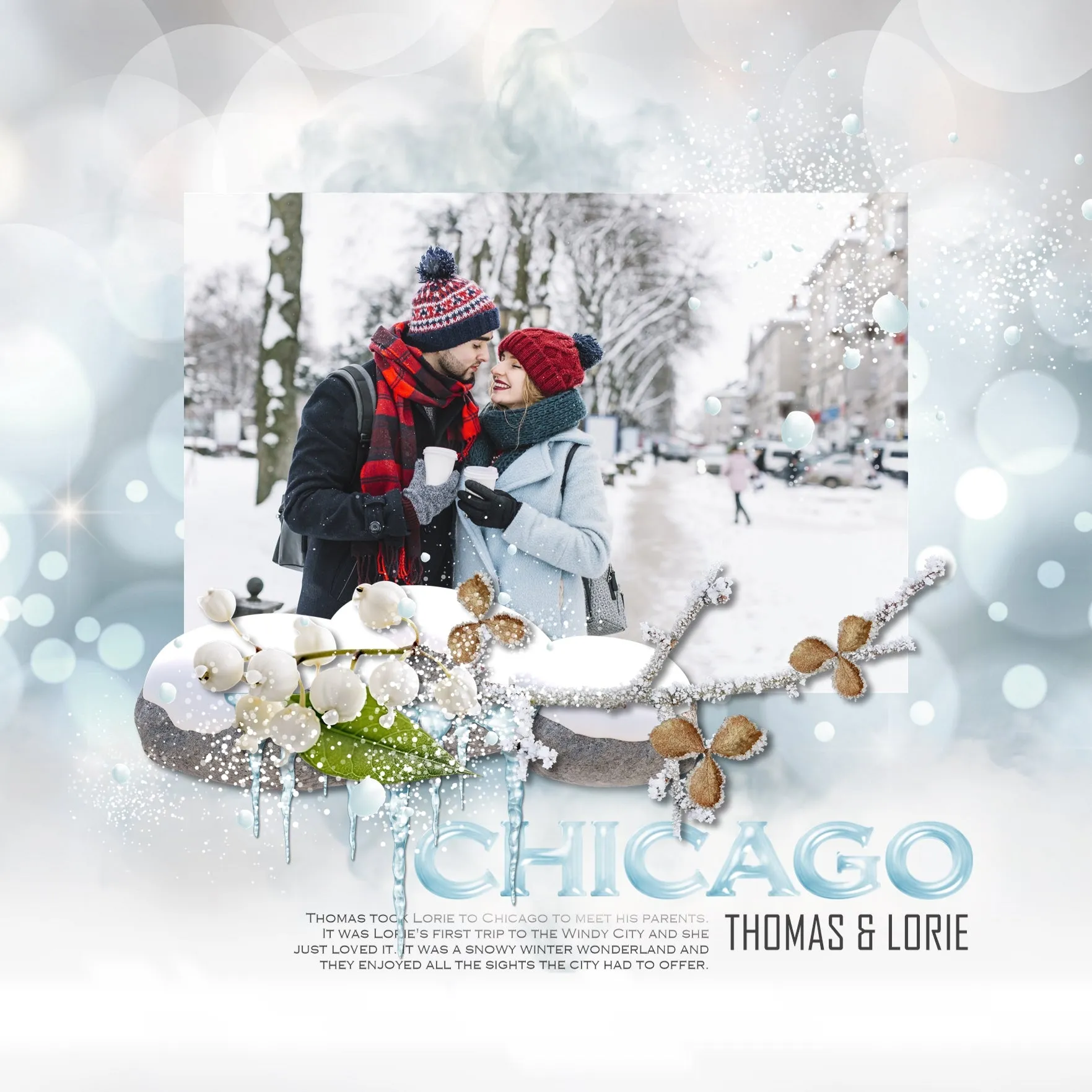 Around the Mountain Winter Digital Scrapbook Bundle