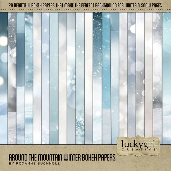 Around the Mountain Winter Digital Scrapbook Bundle