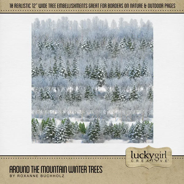 Around the Mountain Winter Digital Scrapbook Bundle