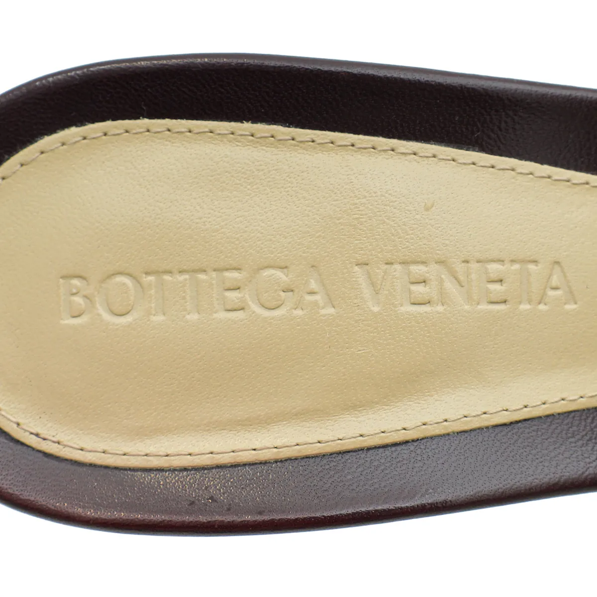 Bottega Veneta Chocolate Stretch Heeled Mule 37