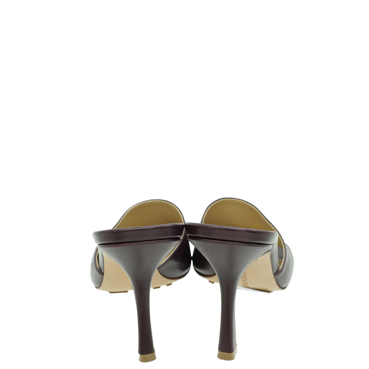Bottega Veneta Chocolate Stretch Heeled Mule 37