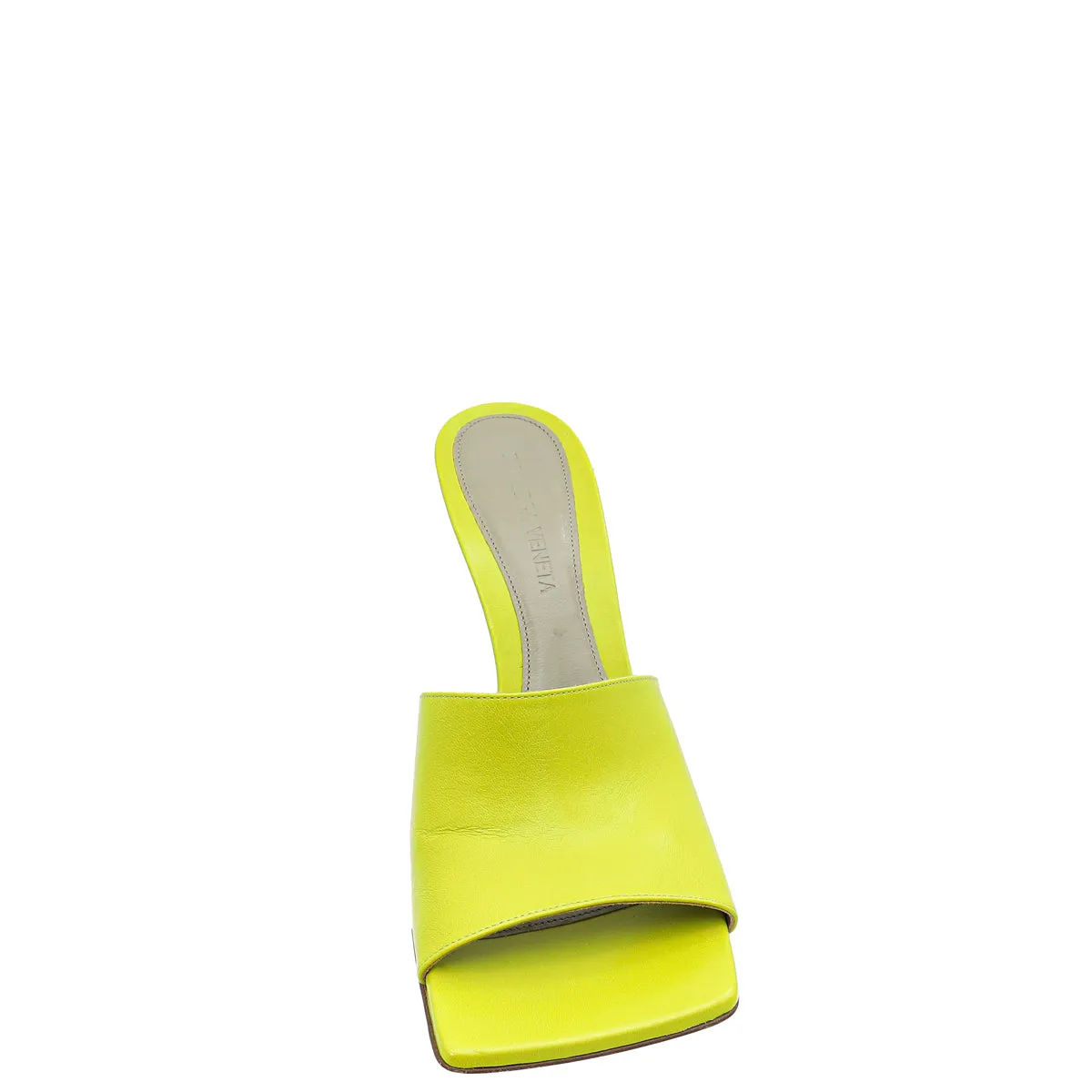 Bottega Veneta Kiwi Stretch Heeled Mule 37