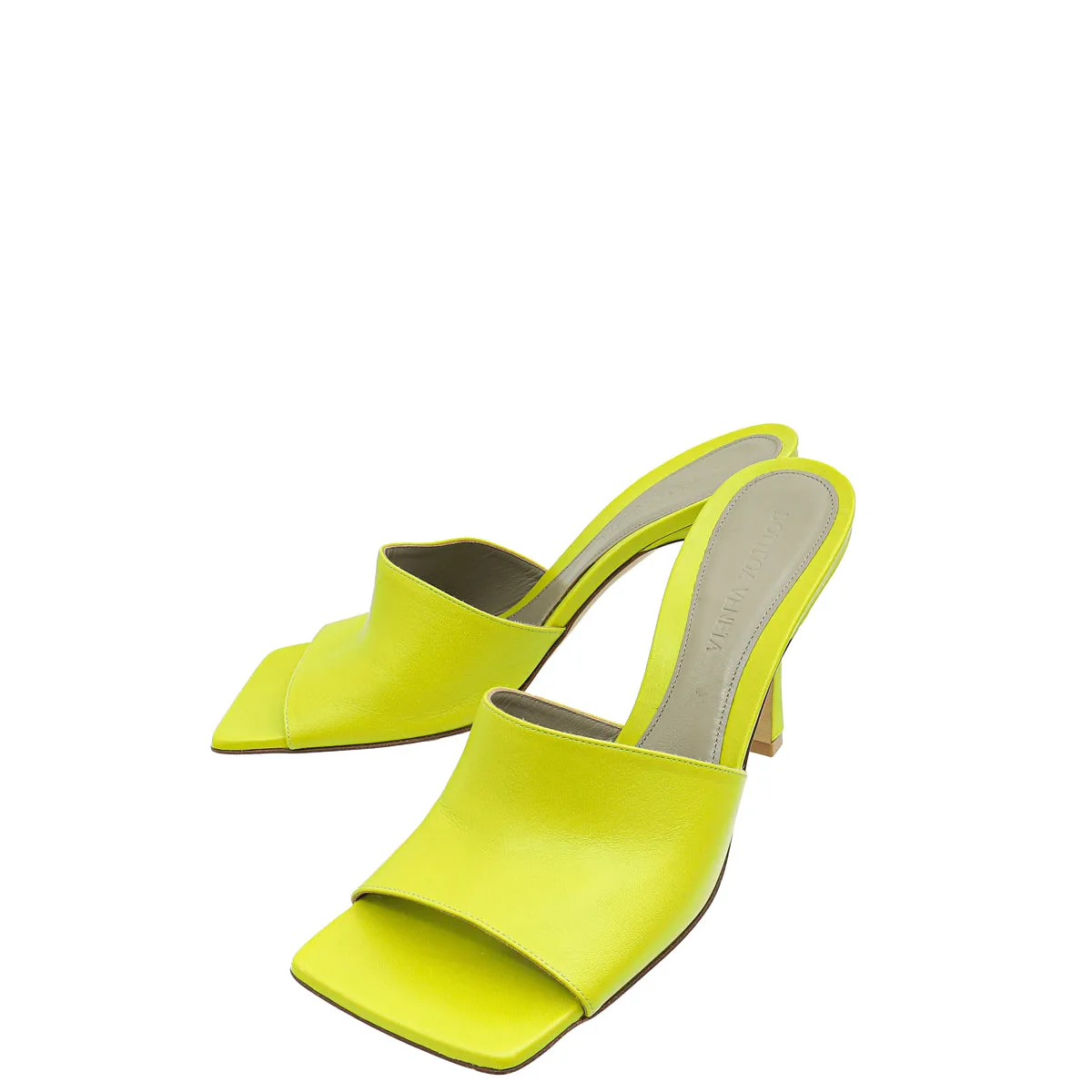 Bottega Veneta Kiwi Stretch Heeled Mule 37