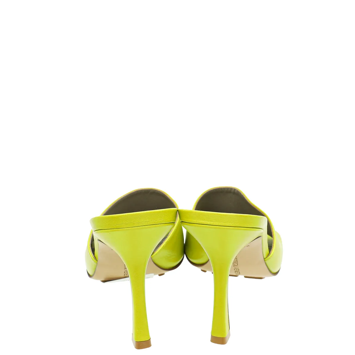 Bottega Veneta Kiwi Stretch Heeled Mule 37
