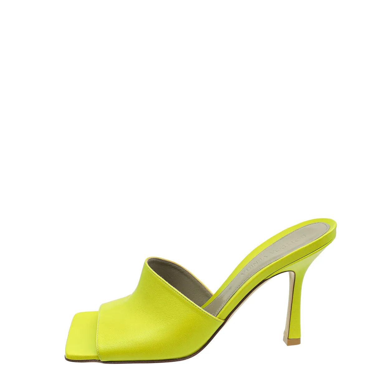 Bottega Veneta Kiwi Stretch Heeled Mule 37