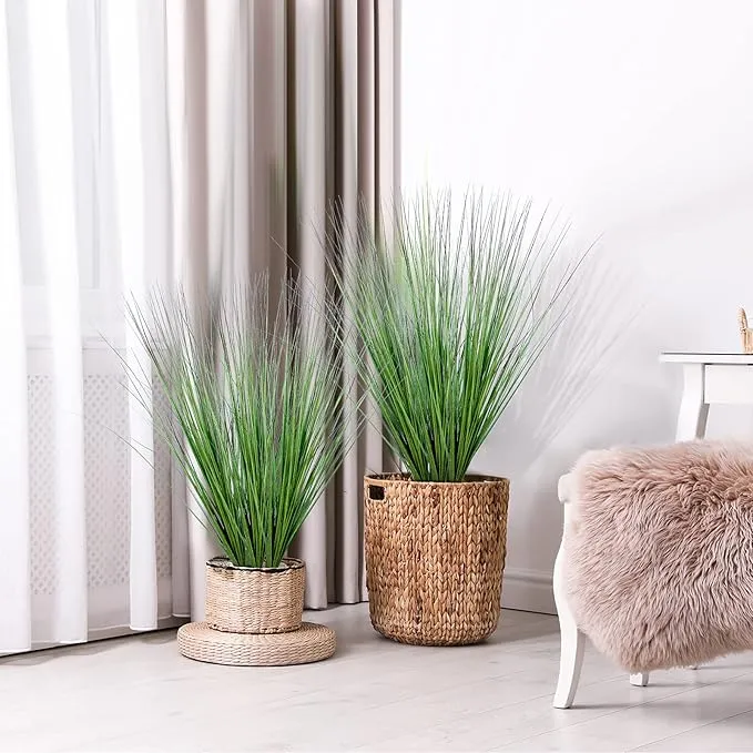 Bulk 10pcs Large Artificial Plants Onion Grass Greenery Shrubs for Outdoors and Indoors Wholesale