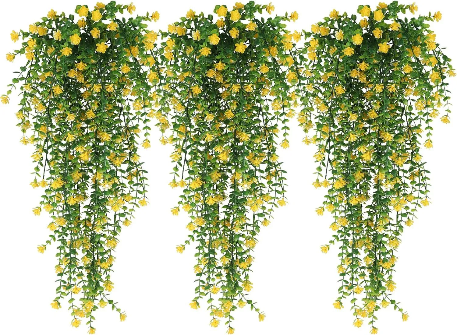 Bulk 3Pcs Spring Flowers Hanging Garland for Basket Outdoors UV Protection Wholesale