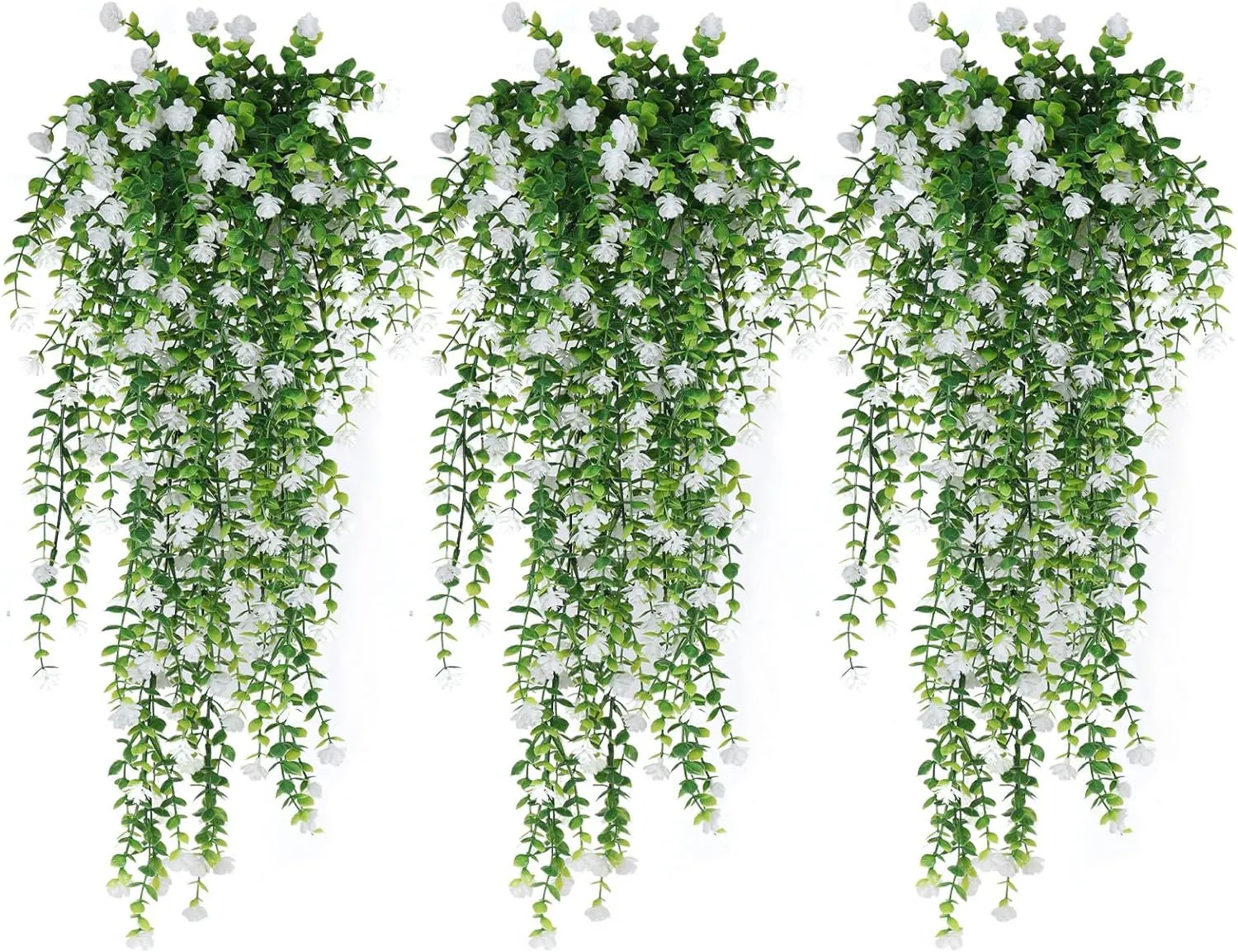 Bulk 3Pcs Spring Flowers Hanging Garland for Basket Outdoors UV Protection Wholesale