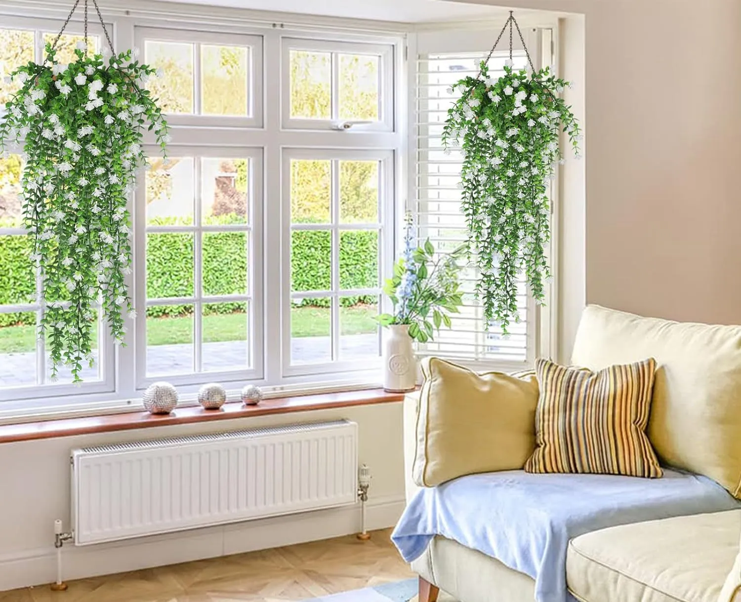 Bulk 3Pcs Spring Flowers Hanging Garland for Basket Outdoors UV Protection Wholesale