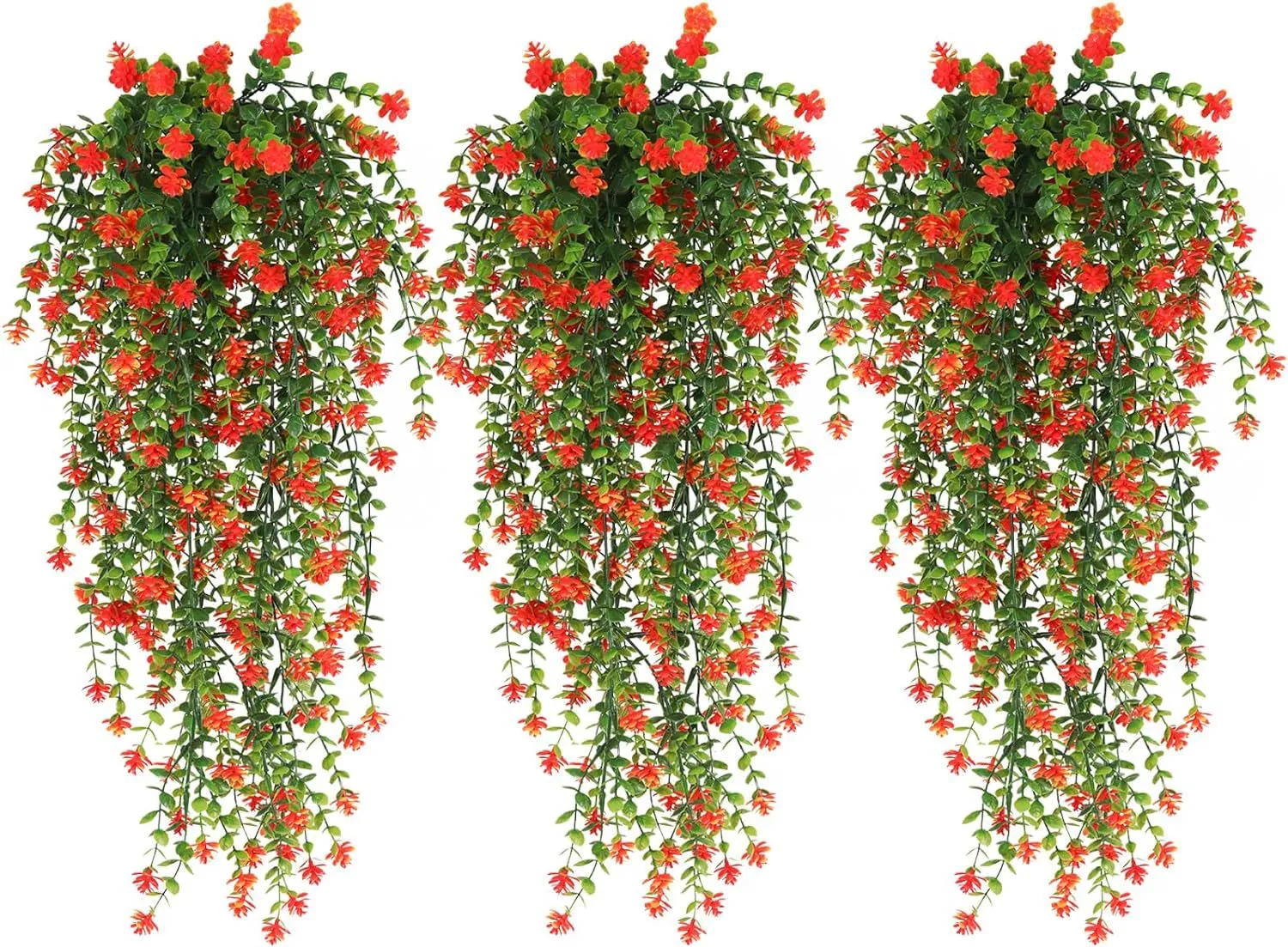 Bulk 3Pcs Spring Flowers Hanging Garland for Basket Outdoors UV Protection Wholesale