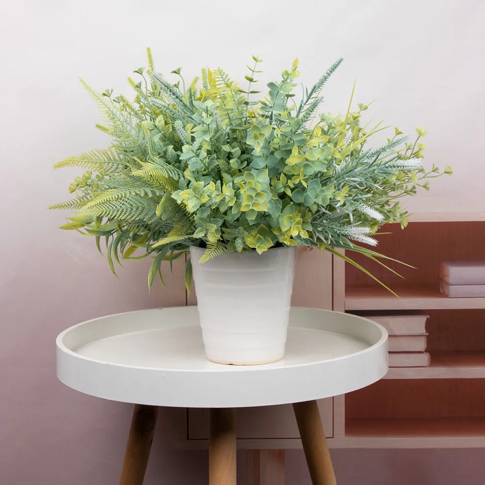 Bulk Artificial Greenery Plants Bush for Outdoors UV Resistant Artificial Plants Wholesale