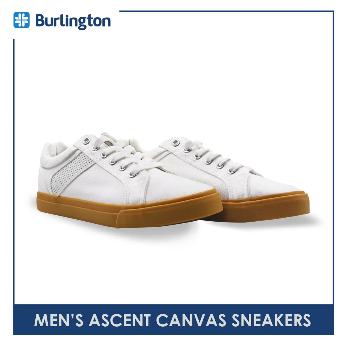 Burlington Men's Ascent Low Cut Canvas Sneaker Shoes HMH2402