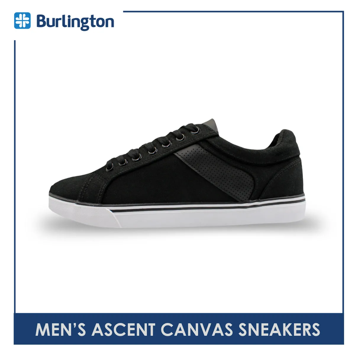 Burlington Men's Ascent Low Cut Canvas Sneaker Shoes HMH2402