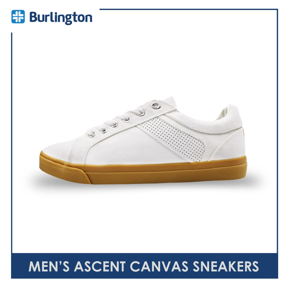 Burlington Men's Ascent Low Cut Canvas Sneaker Shoes HMH2402