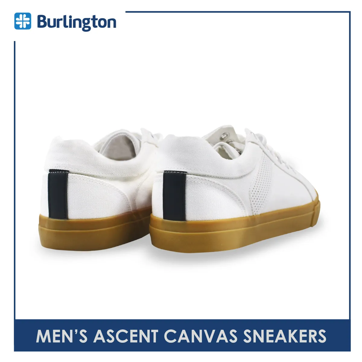 Burlington Men's Ascent Low Cut Canvas Sneaker Shoes HMH2402