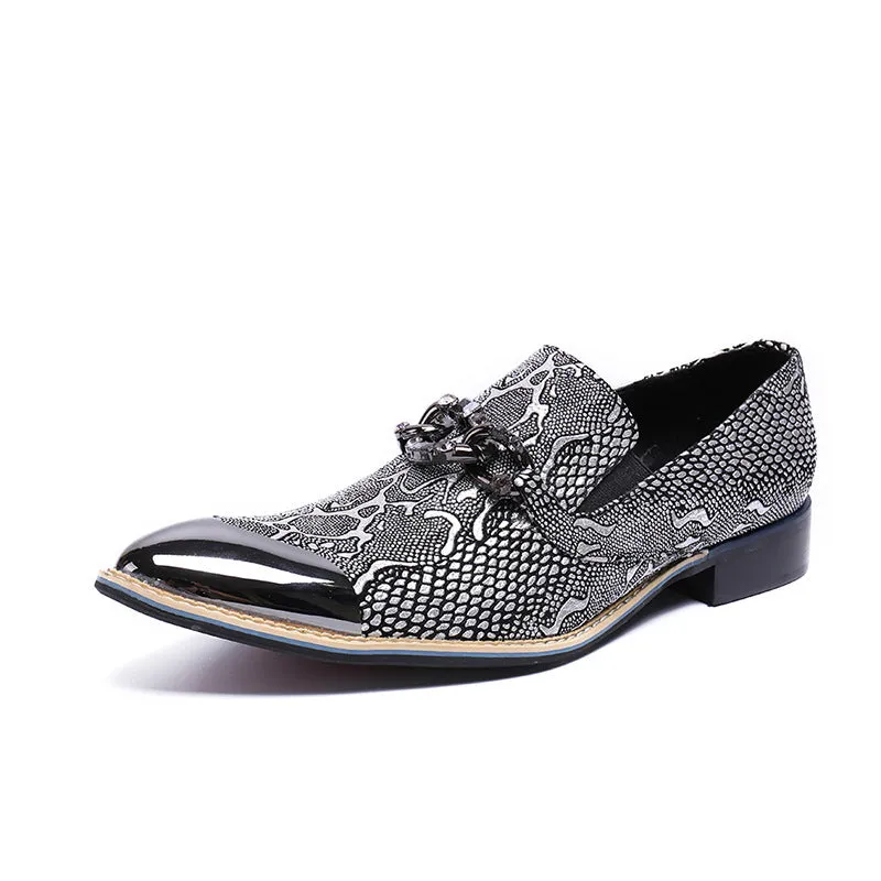 Business leisurely youth personality pointed toe shoes daily success men's fashion leather shoes Korean version of high-heeled men's trendy shoes