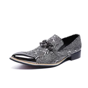 Business leisurely youth personality pointed toe shoes daily success men's fashion leather shoes Korean version of high-heeled men's trendy shoes