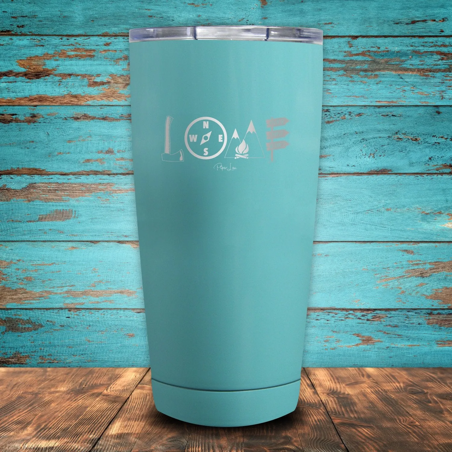 Camping Love Coated Drinkware