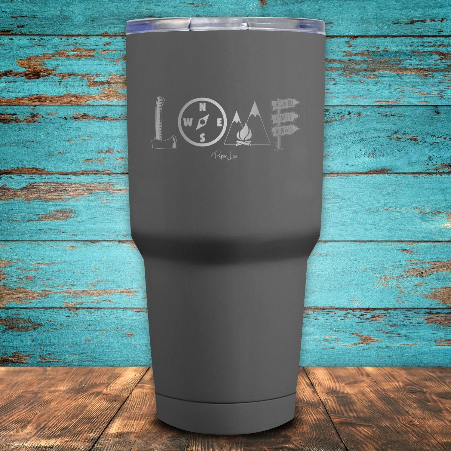 Camping Love Coated Drinkware