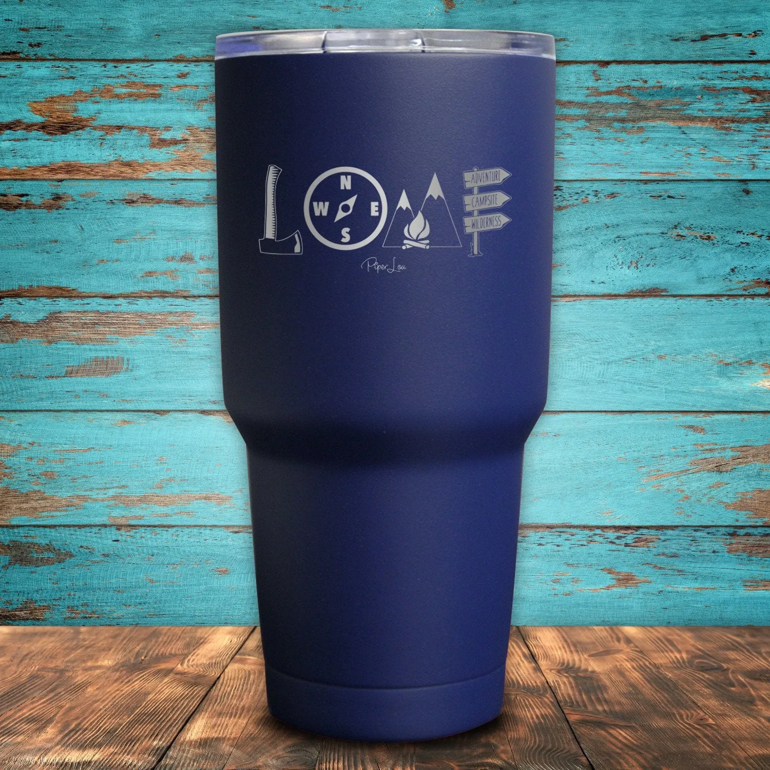 Camping Love Coated Drinkware