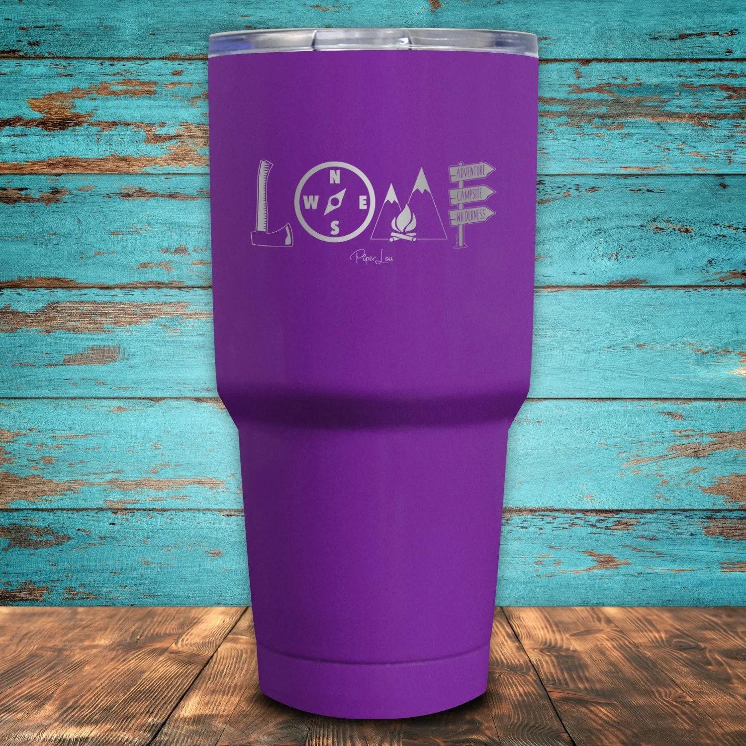 Camping Love Coated Drinkware