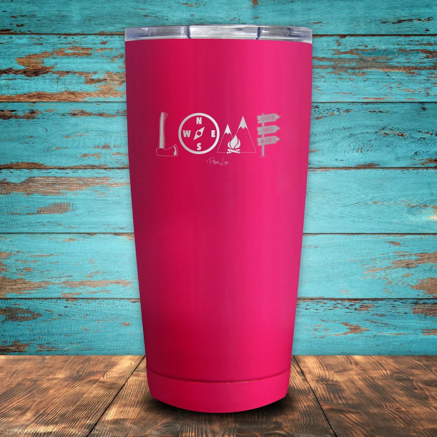 Camping Love Coated Drinkware