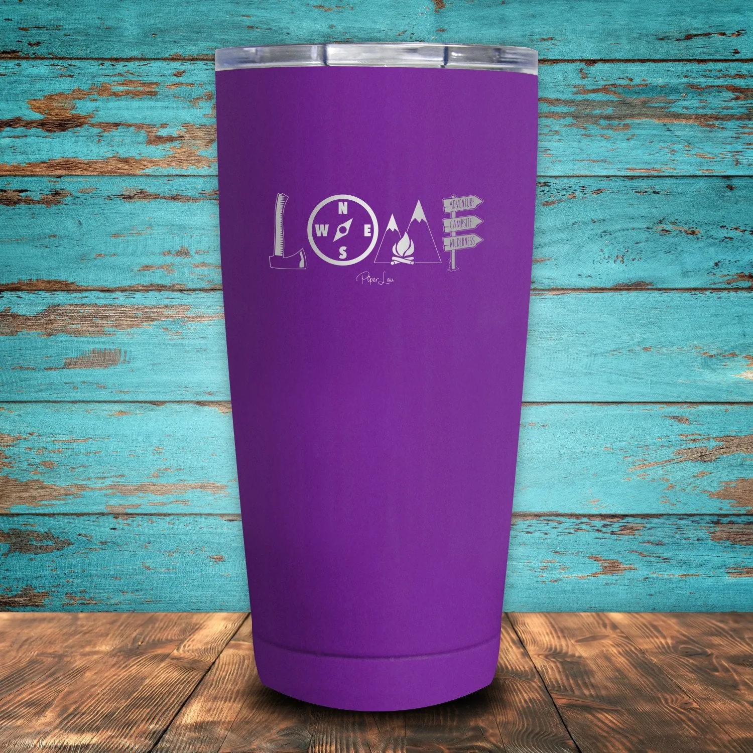 Camping Love Coated Drinkware