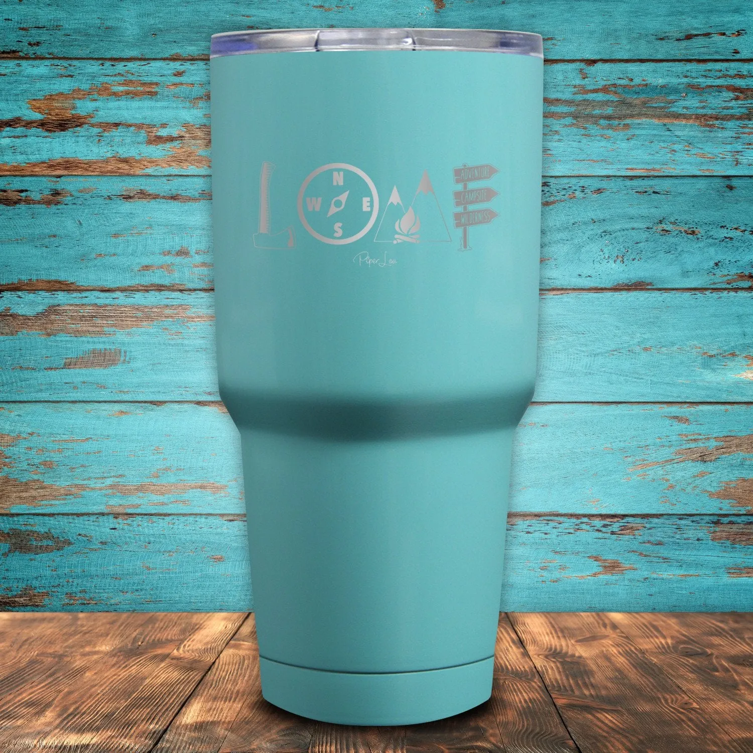 Camping Love Coated Drinkware
