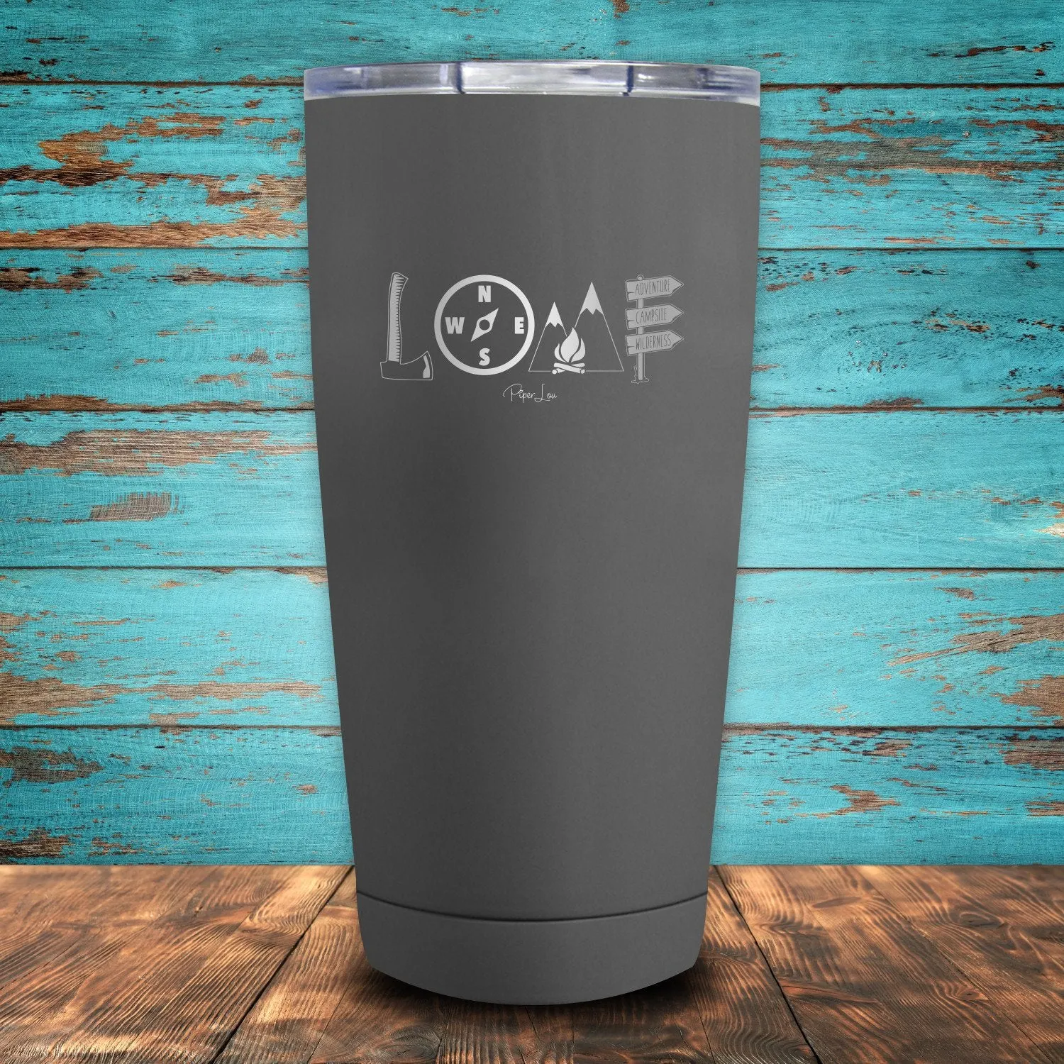 Camping Love Coated Drinkware