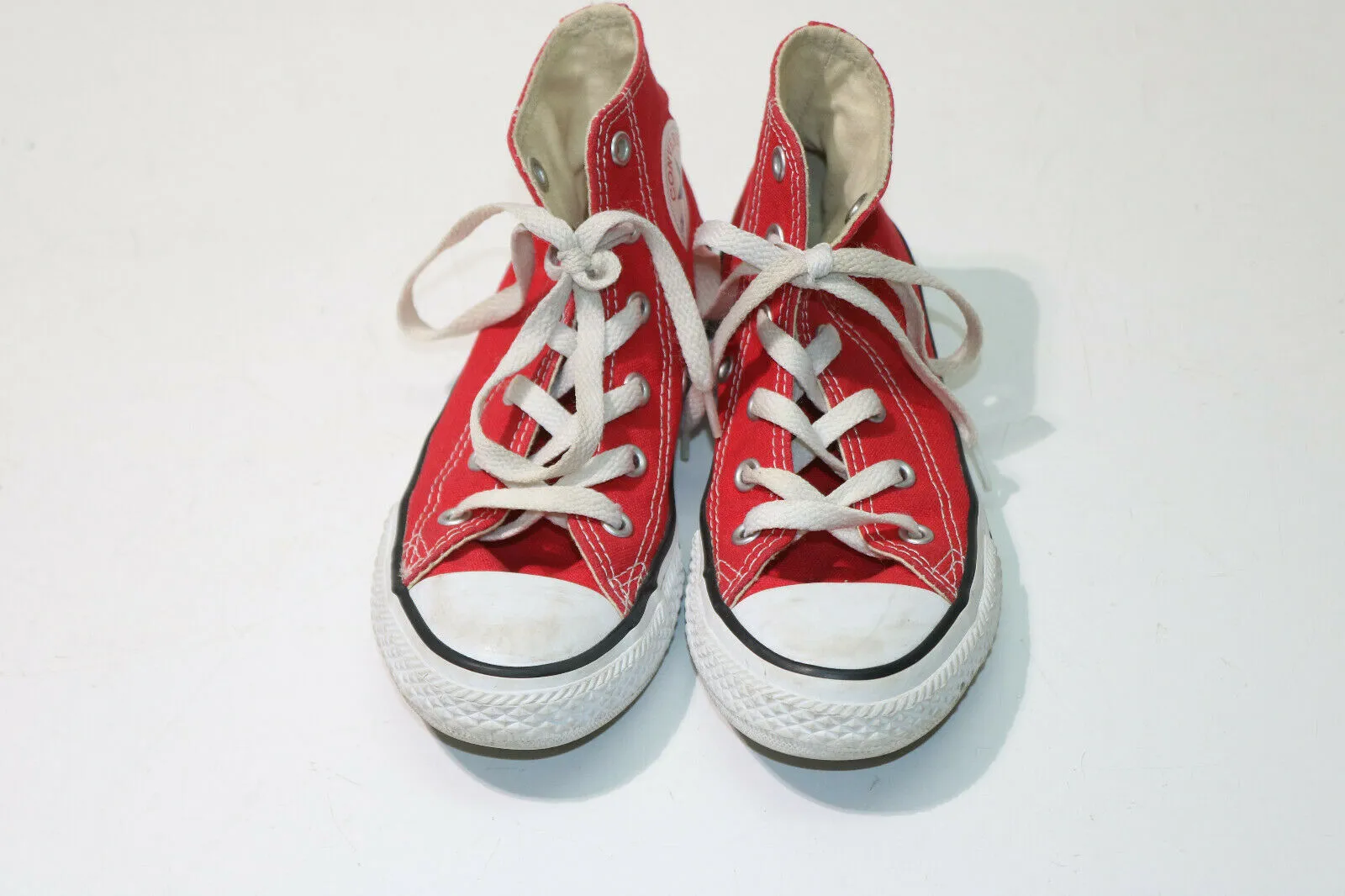 CONVERSE All Star Hi Top Red Chuck Taylor Shoes Size Youth 13.5