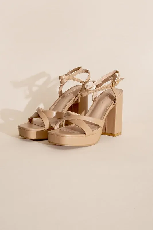 Cross Ankle Strappy Heels