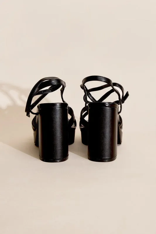 Cross Ankle Strappy Heels