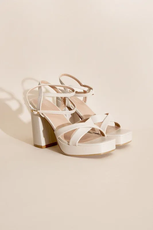 Cross Ankle Strappy Heels
