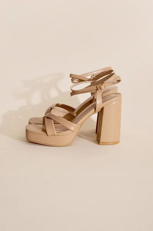 Cross Ankle Strappy Heels