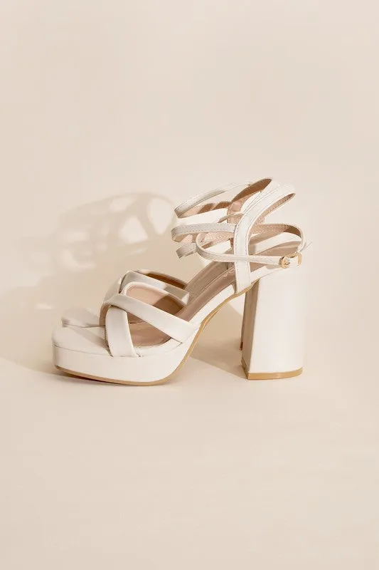 Cross Ankle Strappy Heels