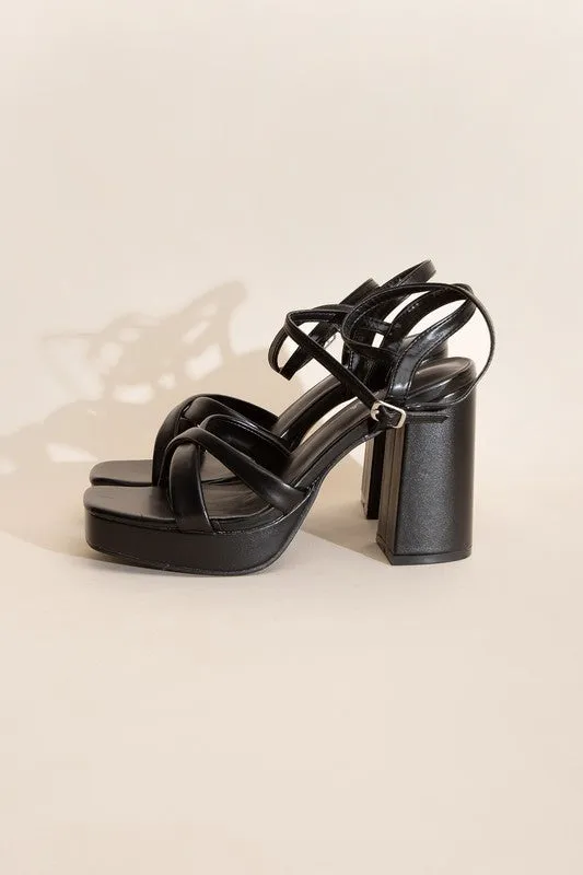 Cross Ankle Strappy Heels