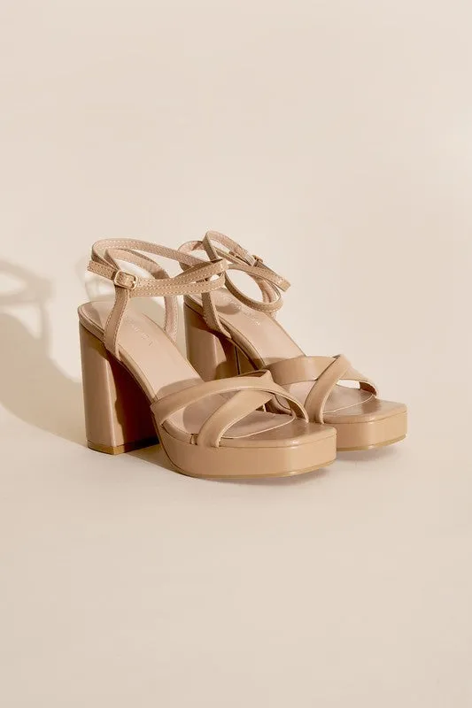 Cross Ankle Strappy Heels