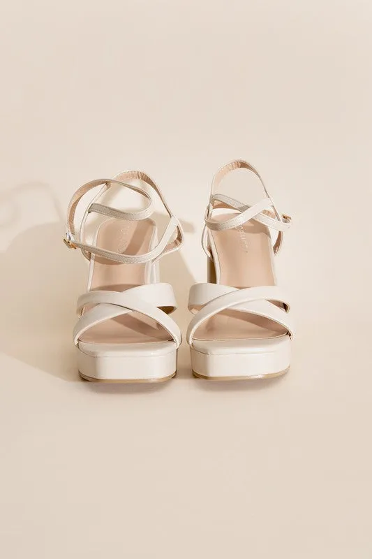 Cross Ankle Strappy Heels