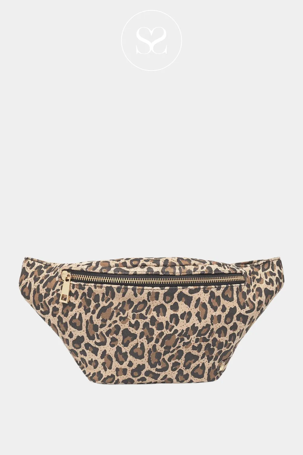 DEPECHE 12556 LEATHER LEOPARD CROSSBODY  BUMBAG