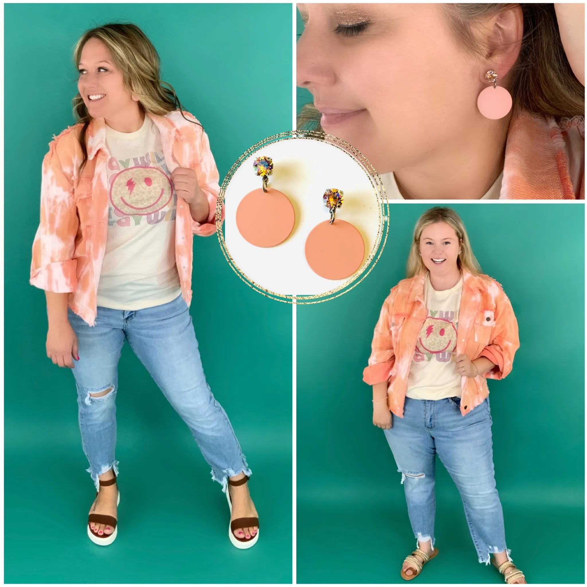 Feeling Peachy Earrings