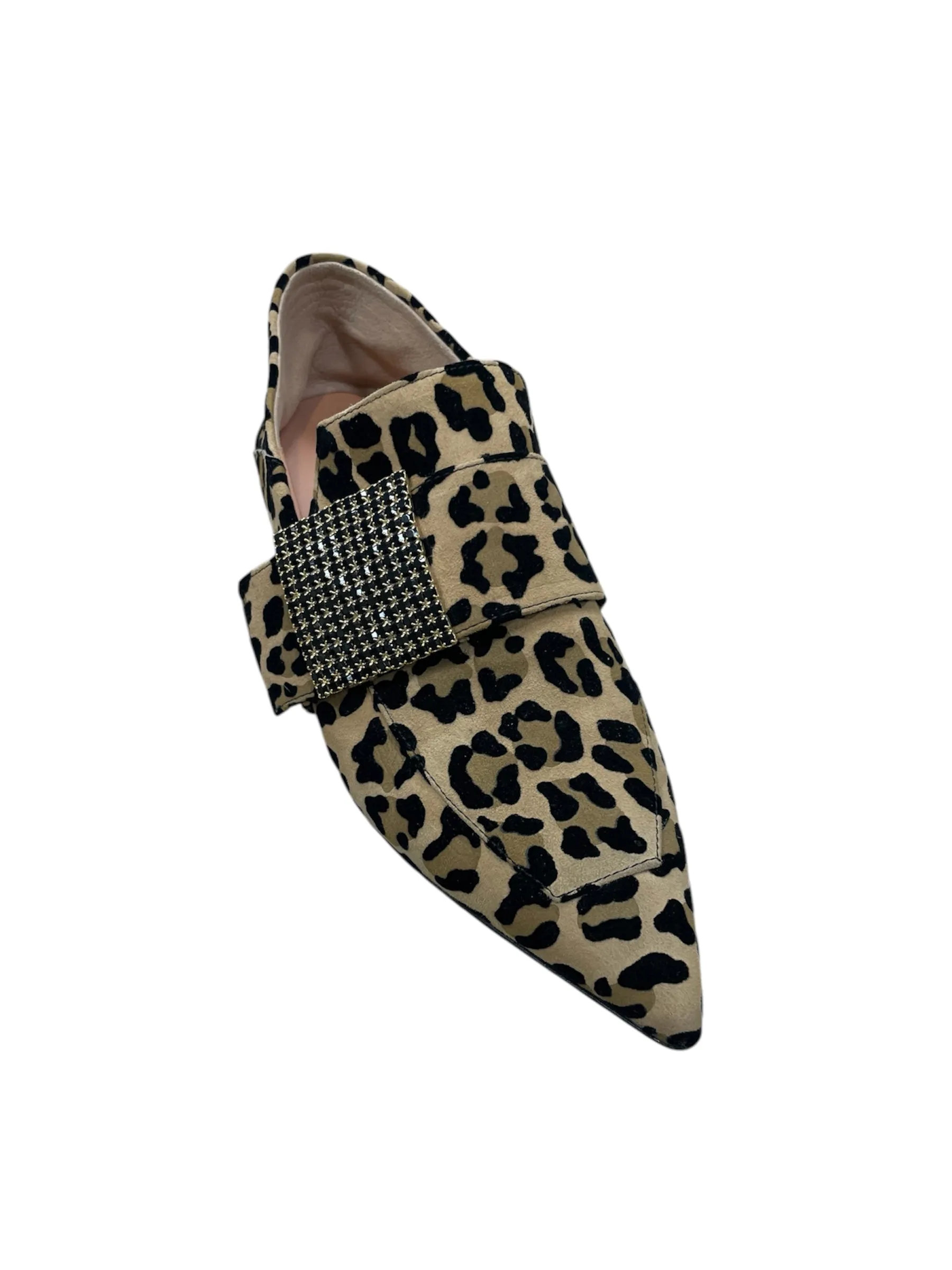 Fratelli Russo leopard print flat shoes