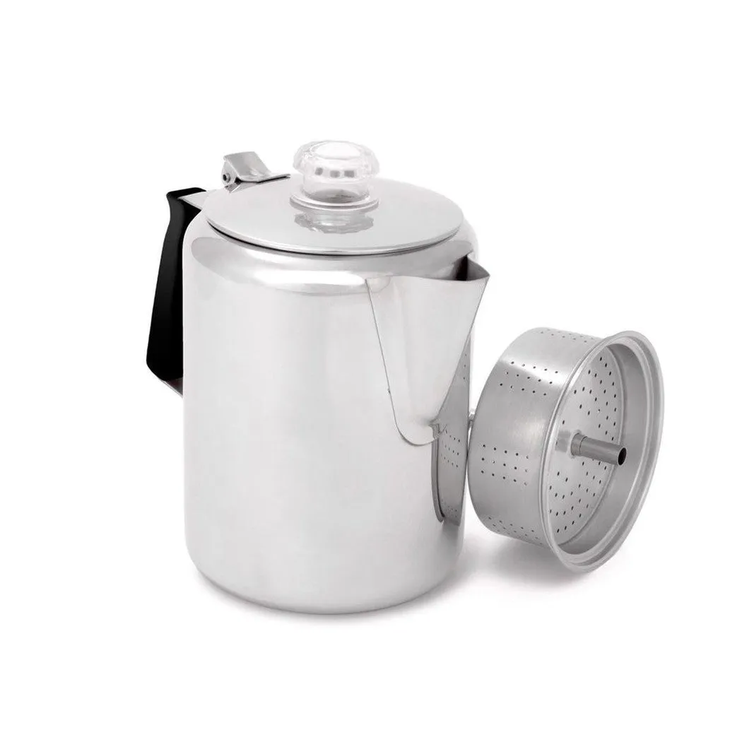 GSI Outdoors Glacier Stainless 9 Cup Perc W/ Silicone Handle