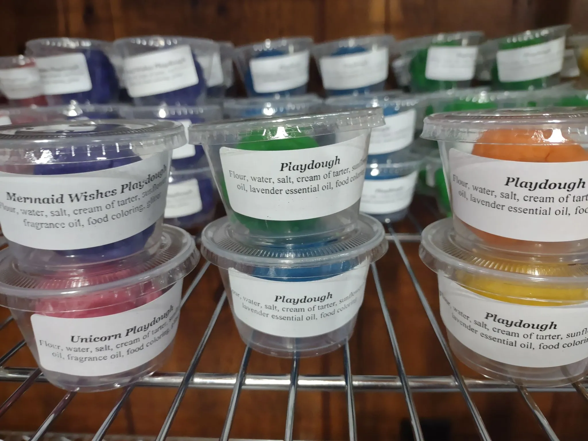 Homemade Playdough Set of 6
