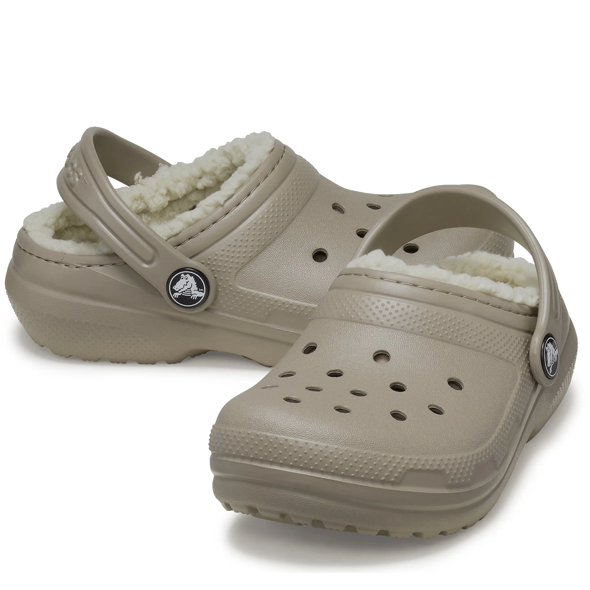 Kids Crocs Mushroom/Bone Classic Lined Clog