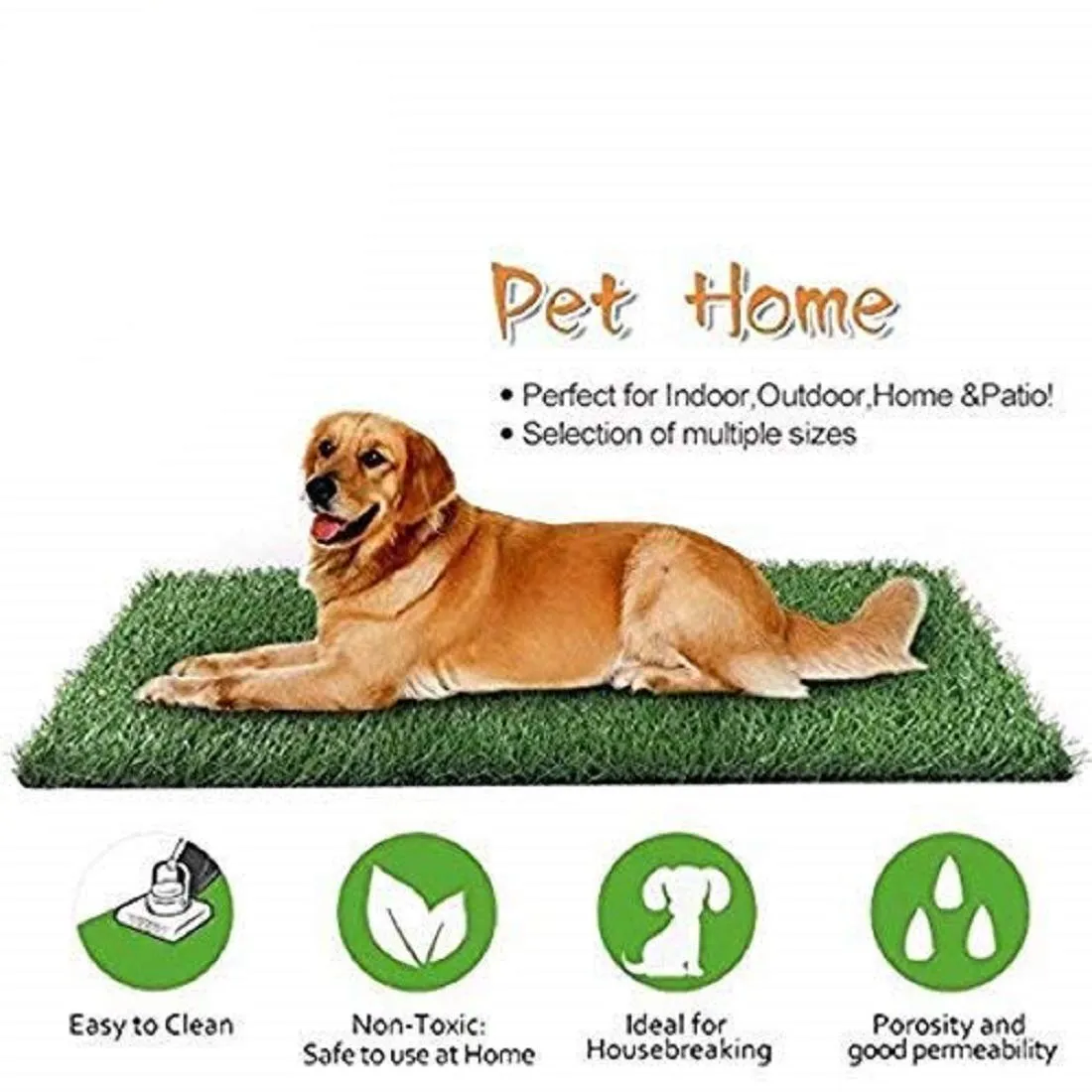 Kuber Industries High Density Artificial Grass Carpet Mat (6.5 x 10 ft, Green, GrassCT100)
