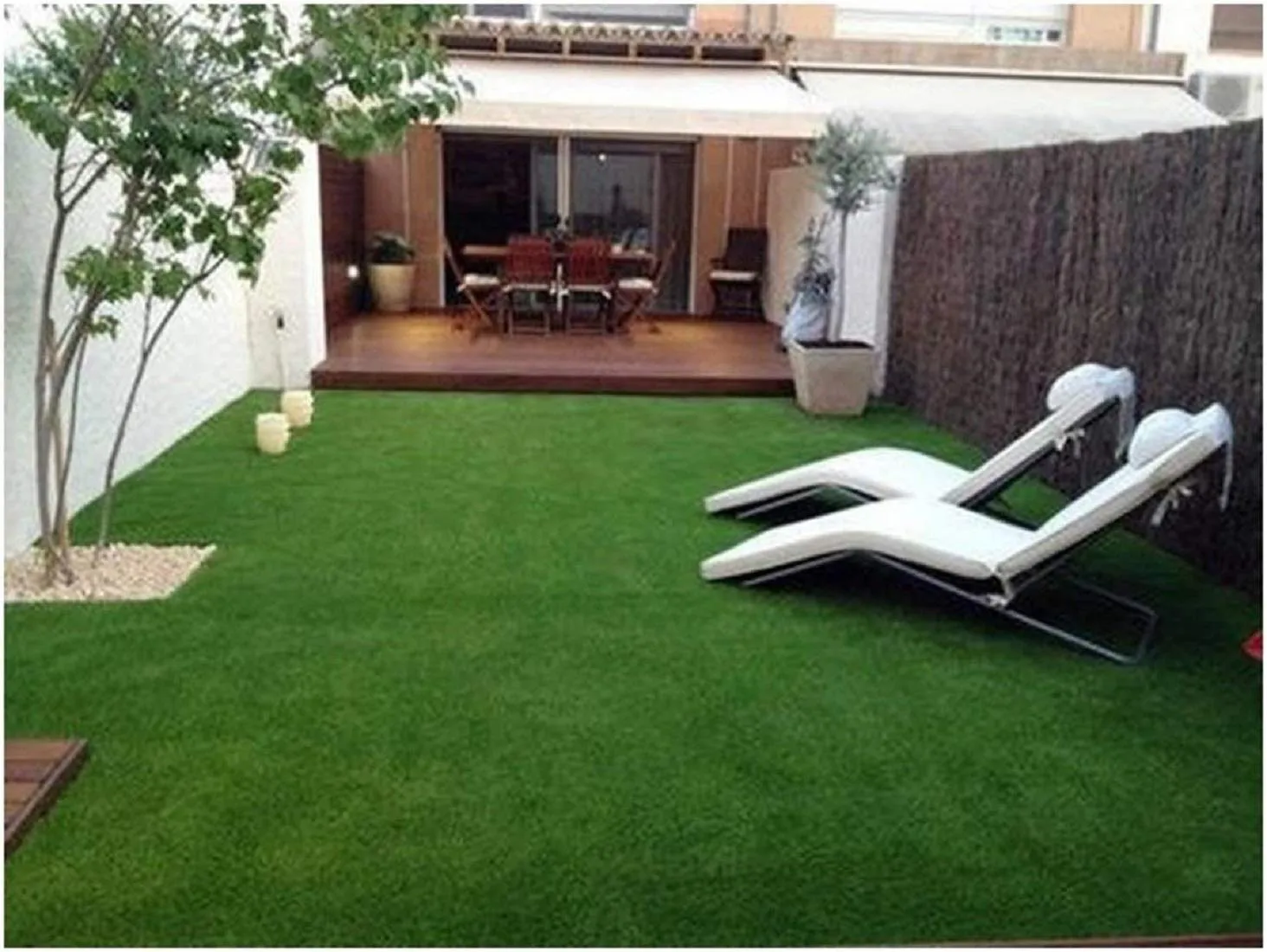 Kuber Industries High Density Artificial Grass Carpet Mat (6.5 x 10 ft, Green, GrassCT100)