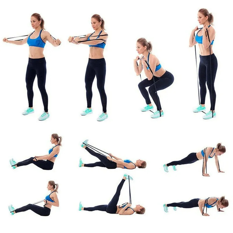Latex Tube Resistance Bands Long Assist Exercise