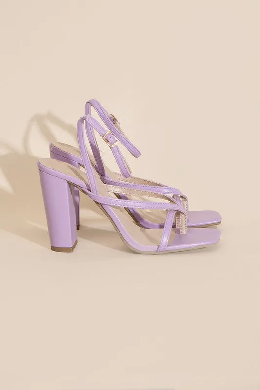 NILE-5 THONG STRAPPY HEELS