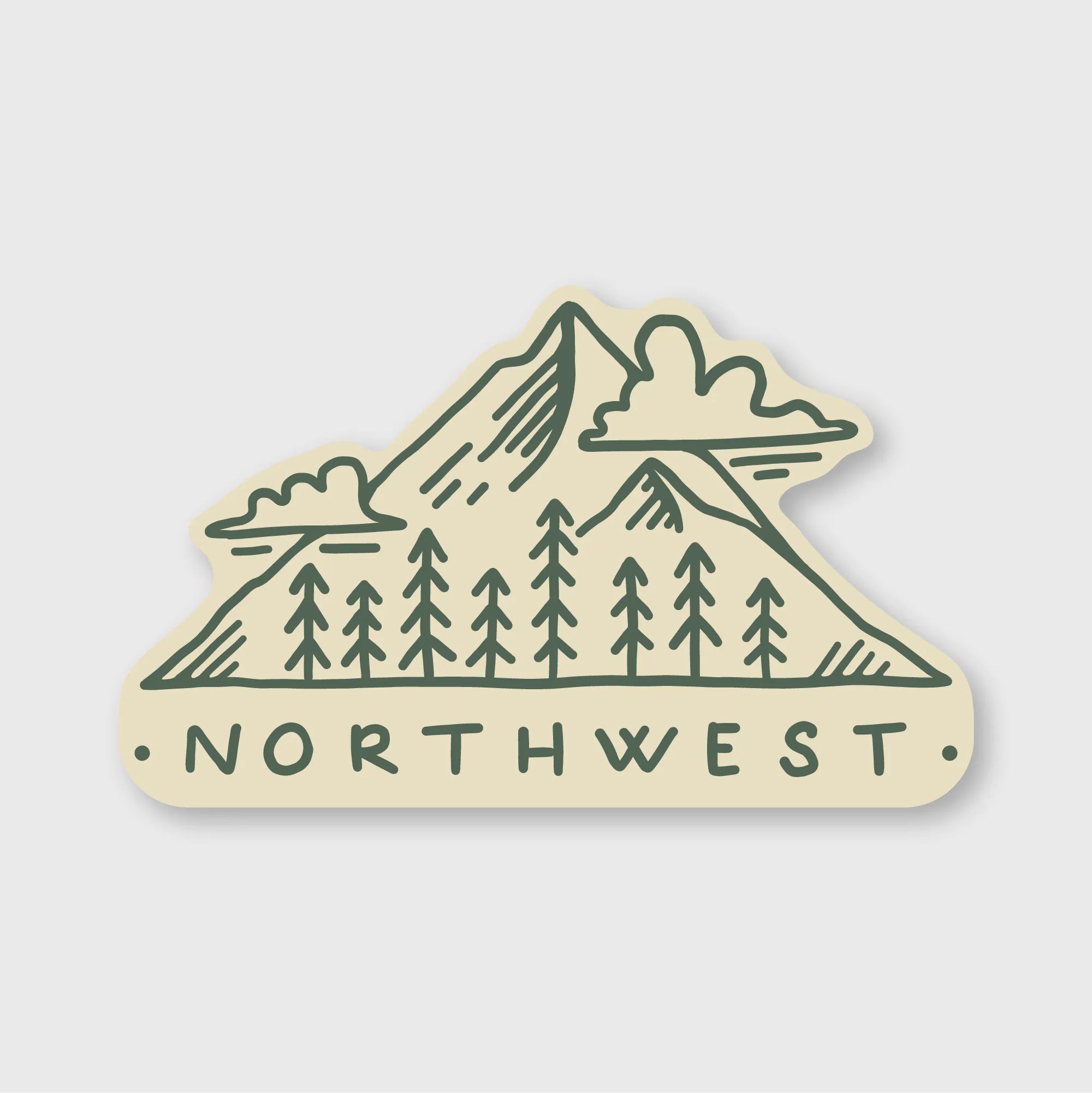 Northwest Mountain Sticker